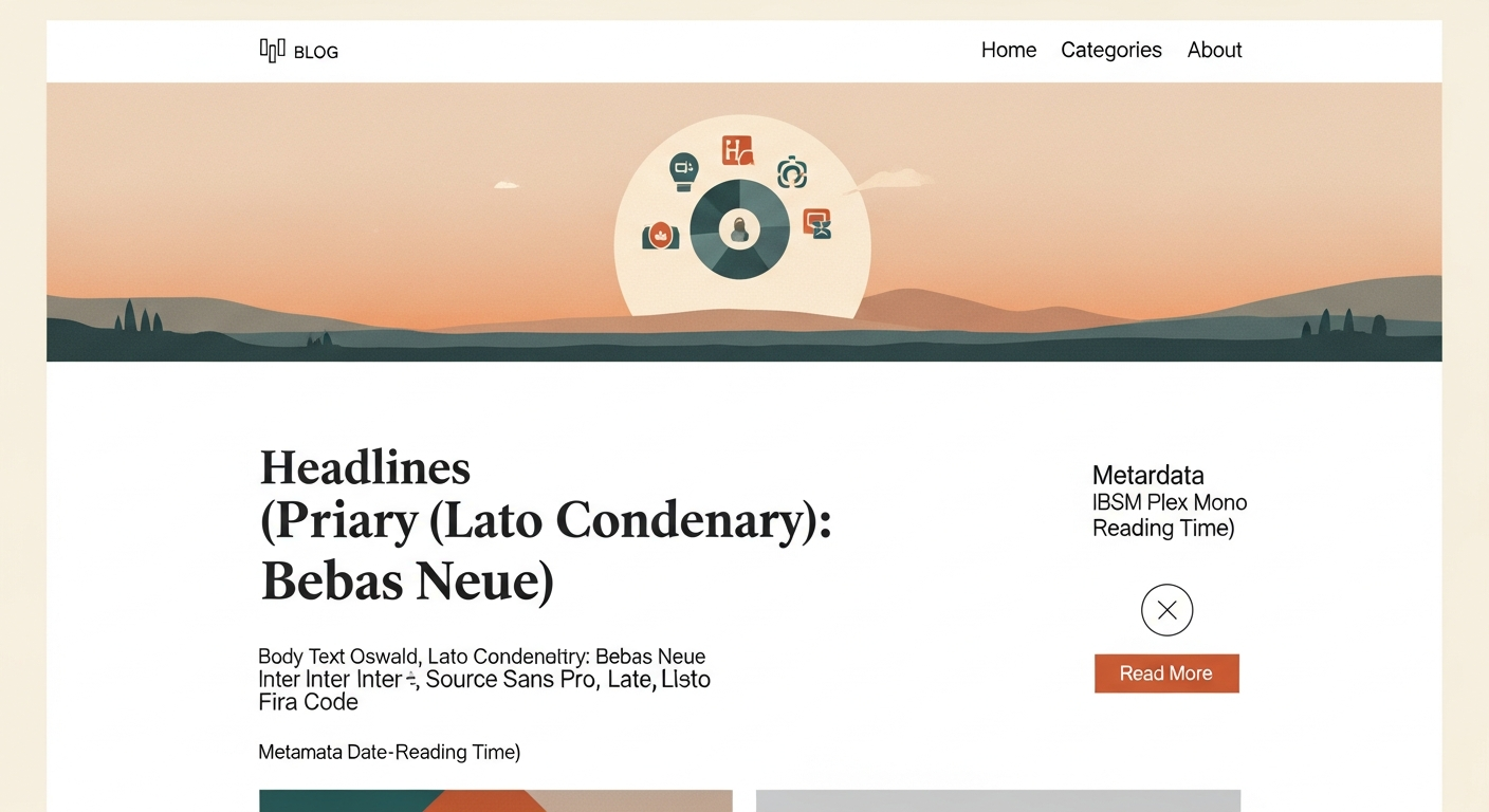 Margin theme demo, editorial blog homepage on desktop.